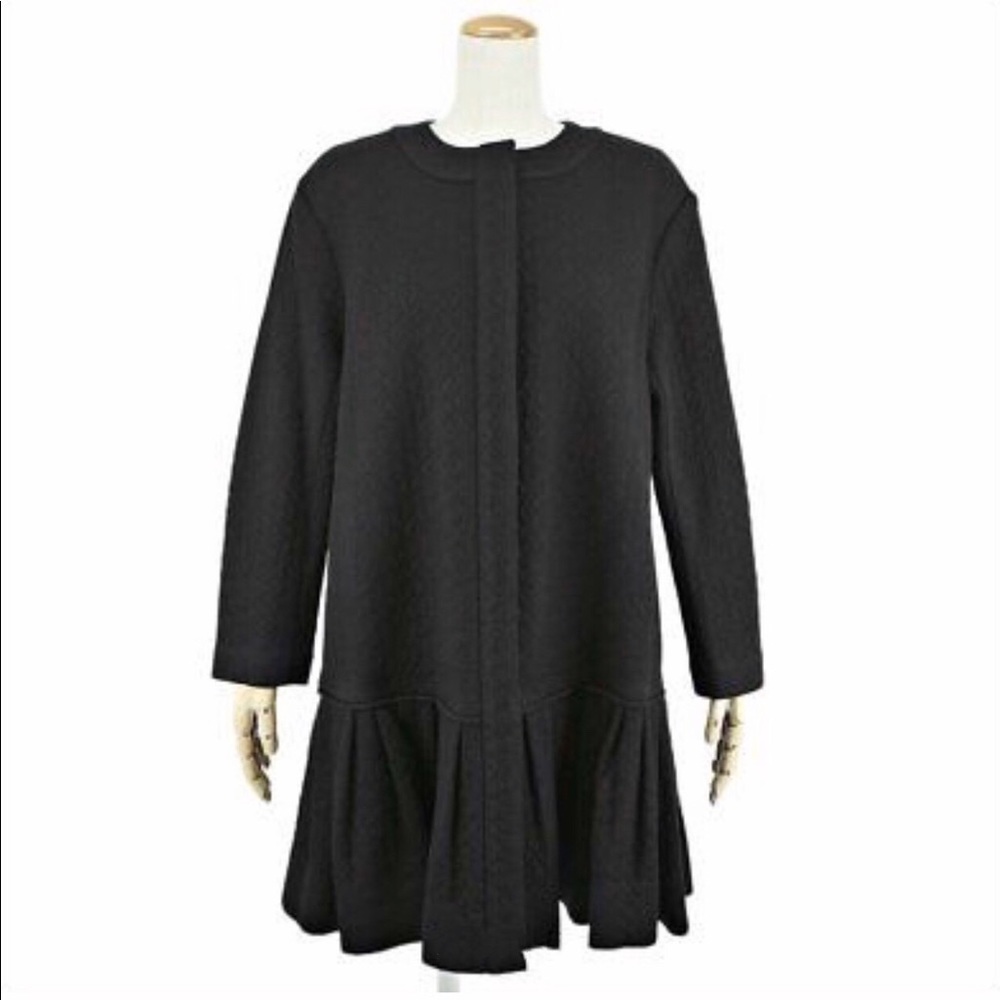 New DVF Black Pea Coat